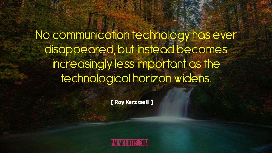 Communication Technology quotes by Ray Kurzweil