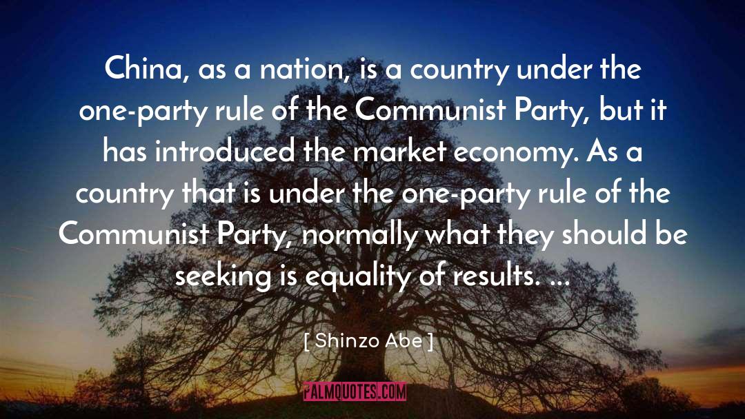 Communist Party quotes by Shinzo Abe