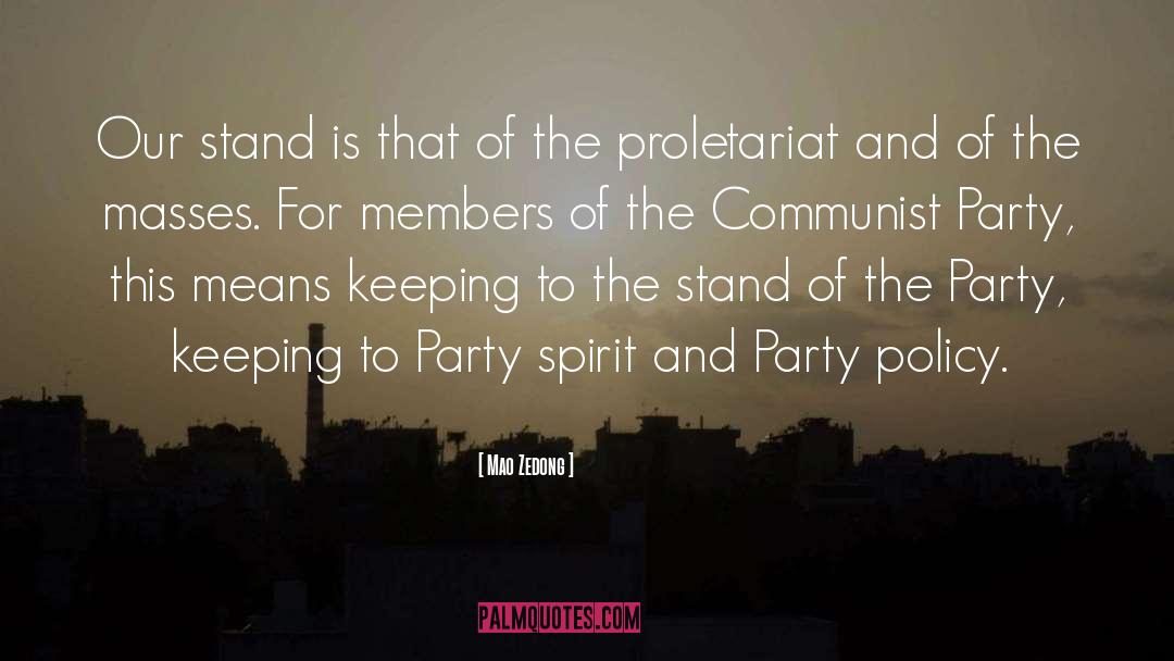 Communist Party quotes by Mao Zedong