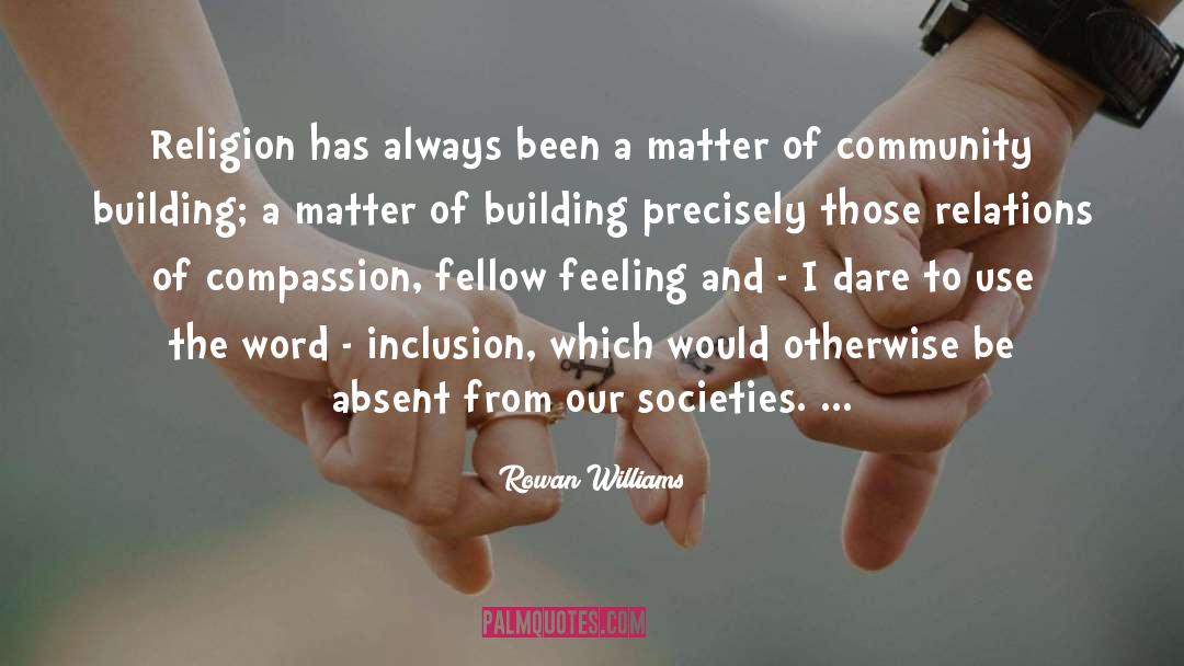 Community Building quotes by Rowan Williams