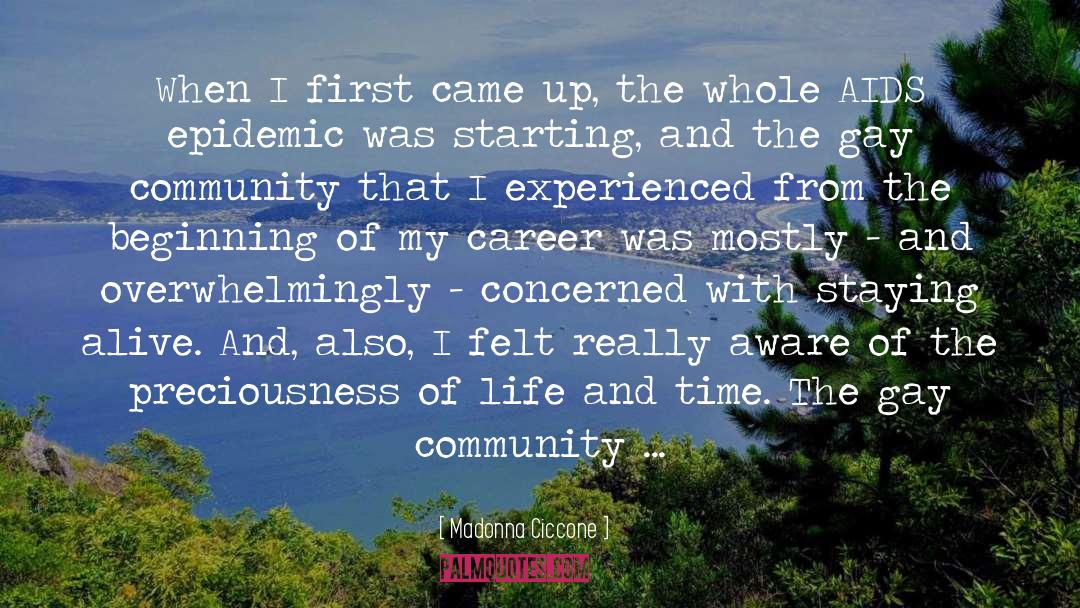 Community Building quotes by Madonna Ciccone