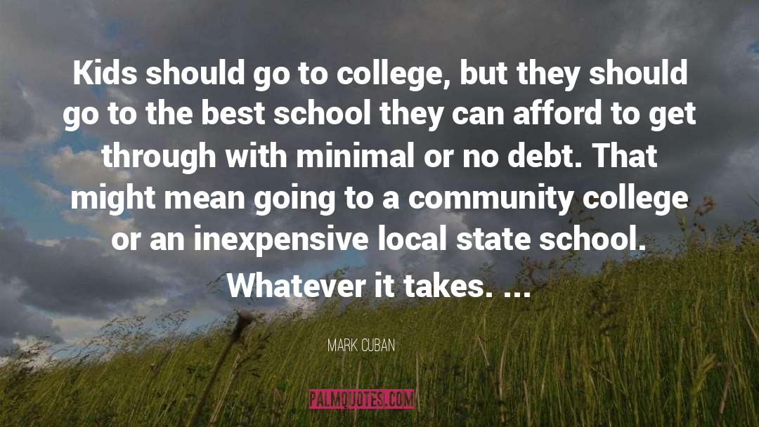 Community College quotes by Mark Cuban