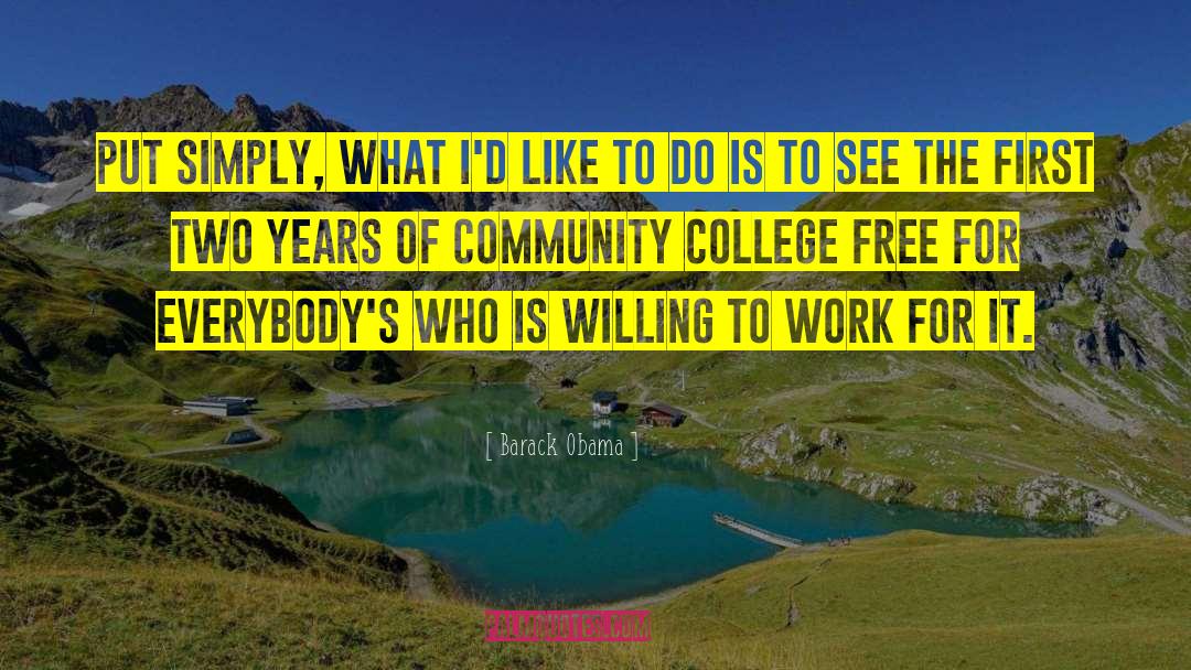 Community College quotes by Barack Obama