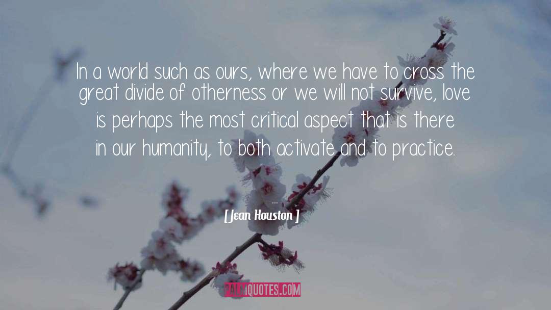 Community Humanity Love quotes by Jean Houston