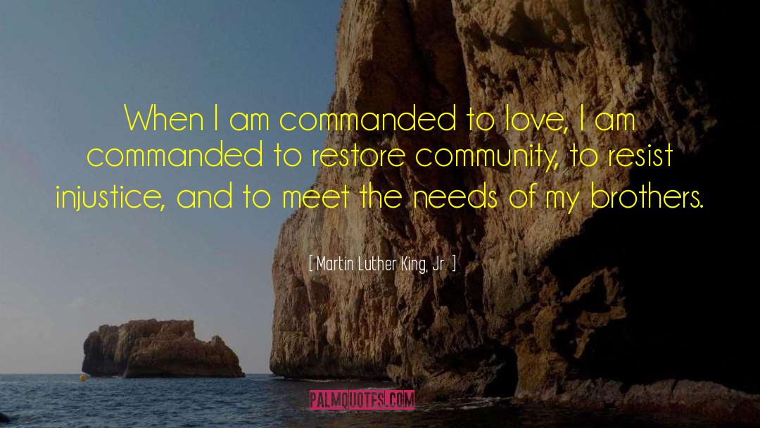 Community Needs quotes by Martin Luther King, Jr.