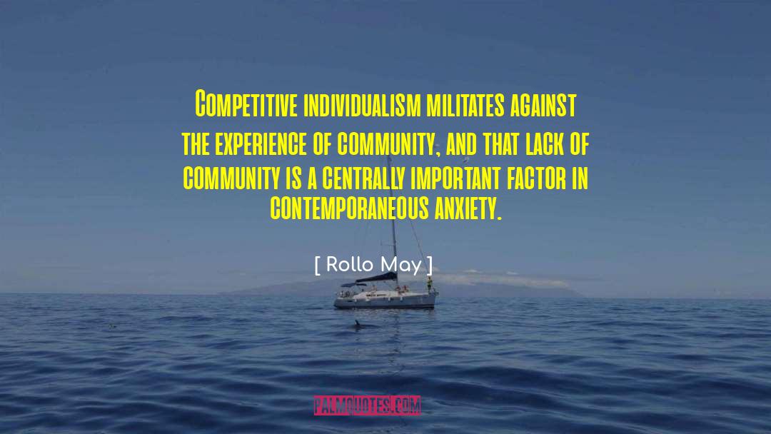 Community Organizing quotes by Rollo May