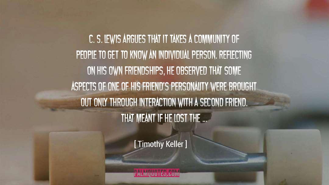 Community quotes by Timothy Keller