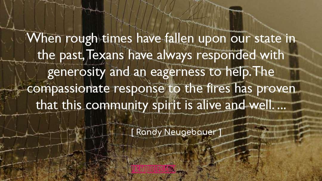 Community Spirit quotes by Randy Neugebauer