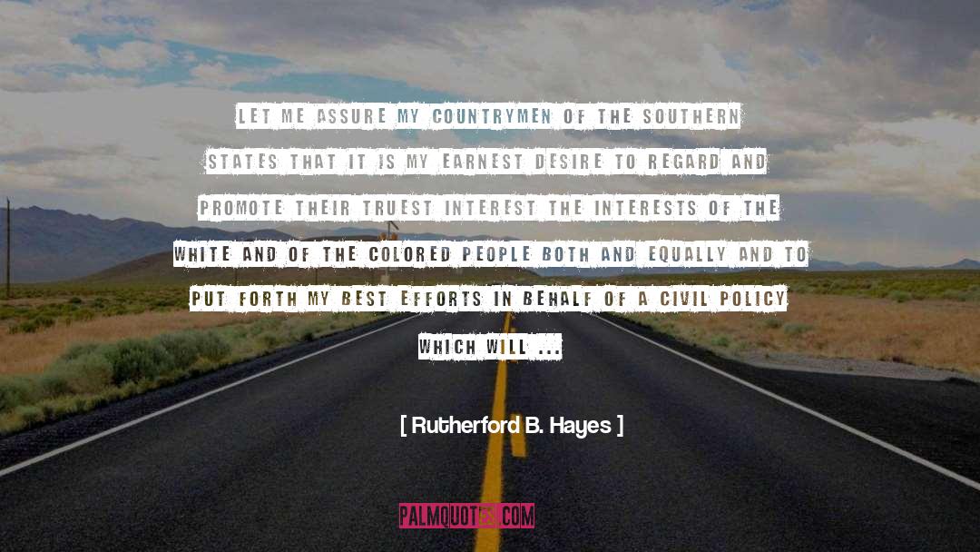 Compacts Between States quotes by Rutherford B. Hayes