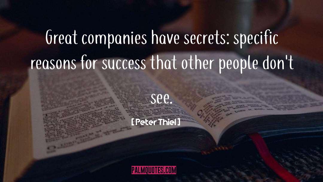 Companies quotes by Peter Thiel