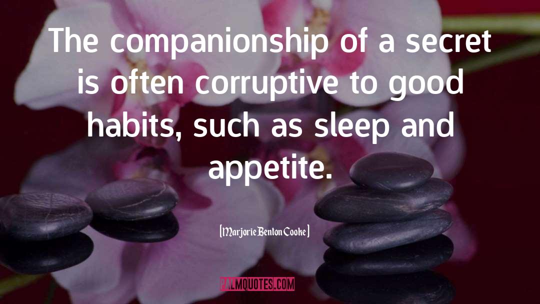 Companionship quotes by Marjorie Benton Cooke