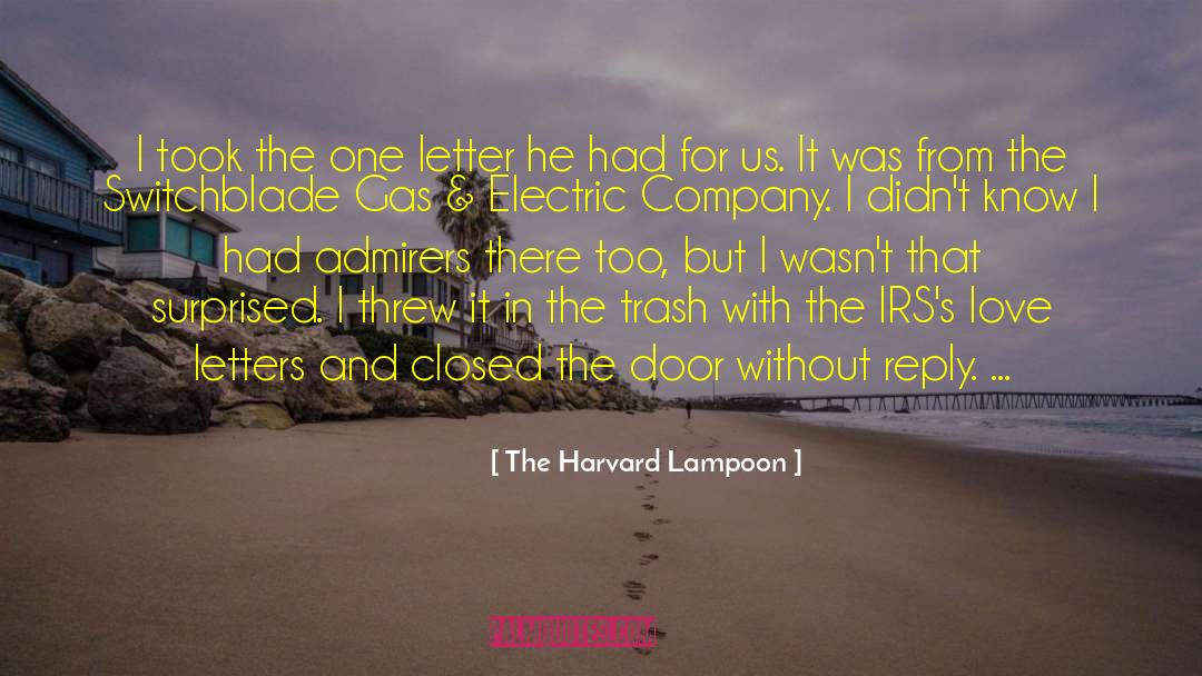Company Love quotes by The Harvard Lampoon