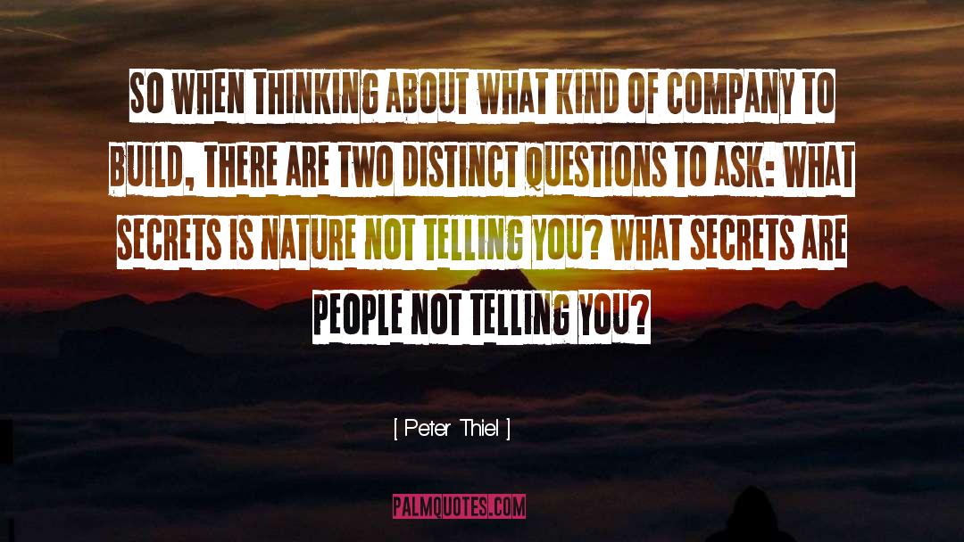 Company quotes by Peter Thiel