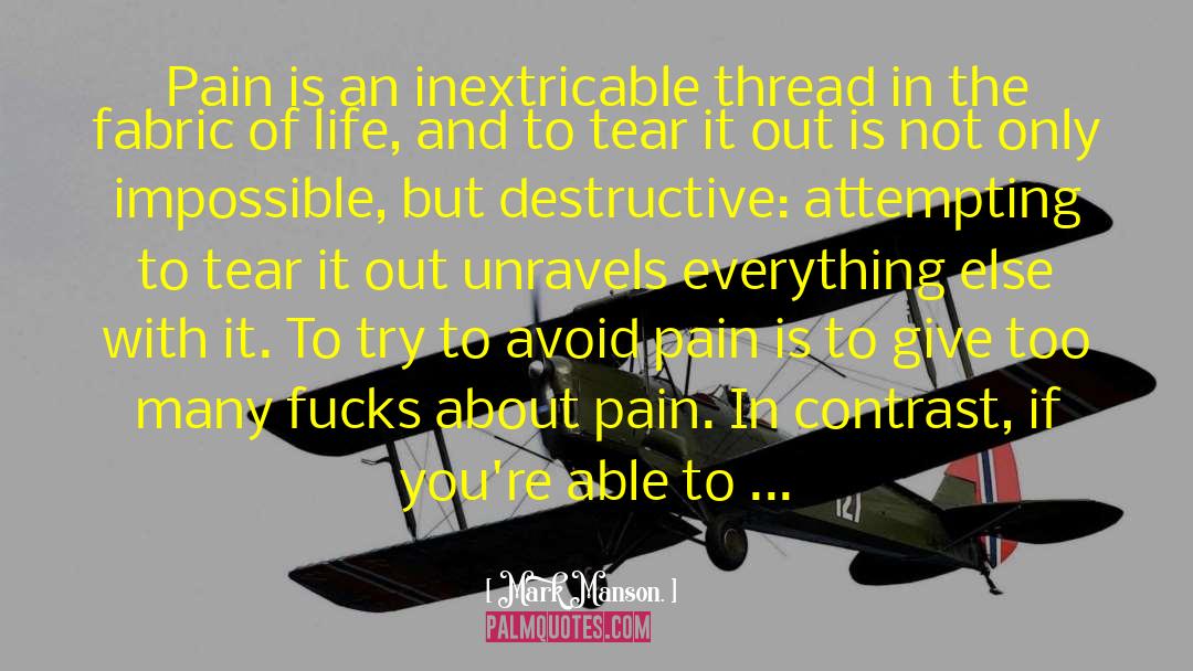 Compare And Contrast quotes by Mark Manson.