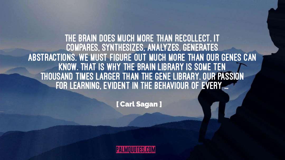 Compares quotes by Carl Sagan