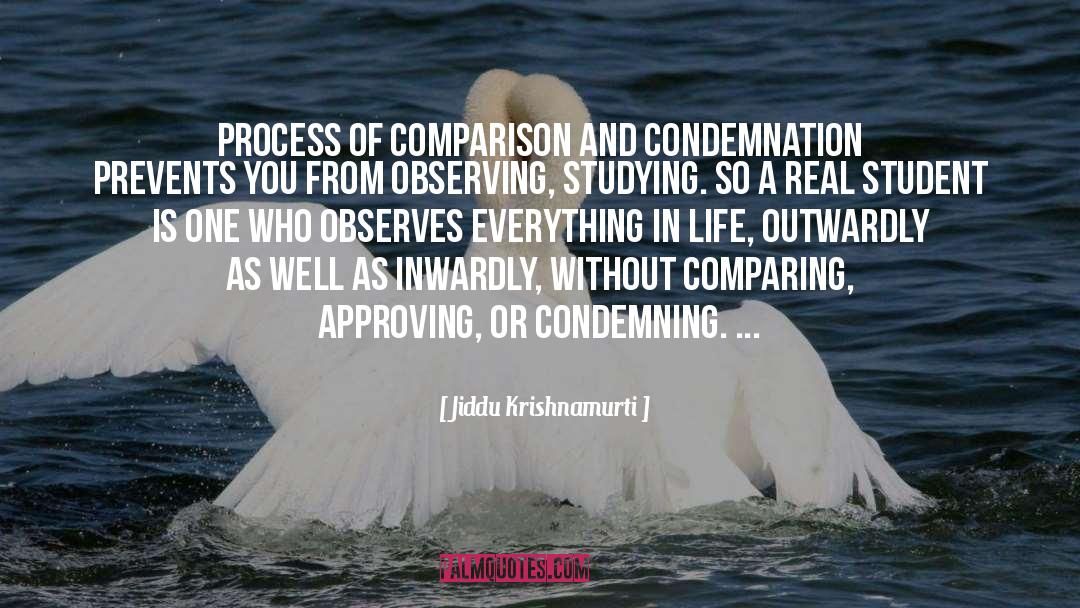 Comparing And Contrasting quotes by Jiddu Krishnamurti