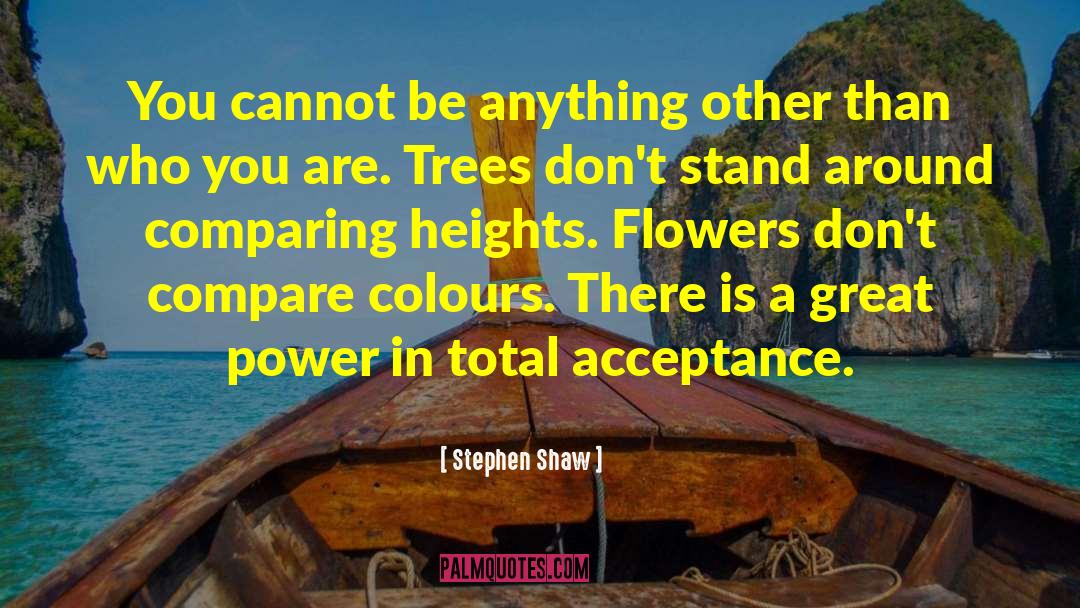 Comparing quotes by Stephen Shaw