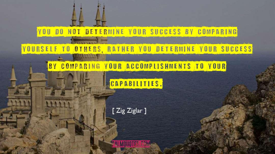 Comparing Yourself quotes by Zig Ziglar