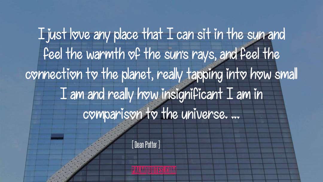 Comparison quotes by Dean Potter