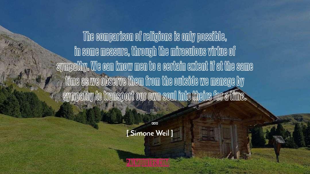 Comparison quotes by Simone Weil