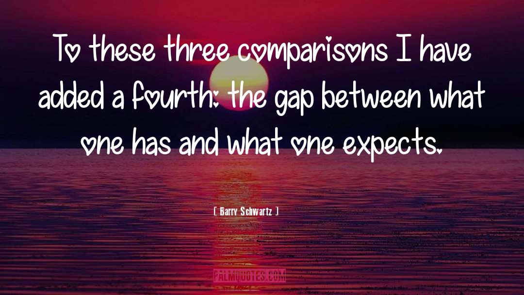 Comparisons quotes by Barry Schwartz