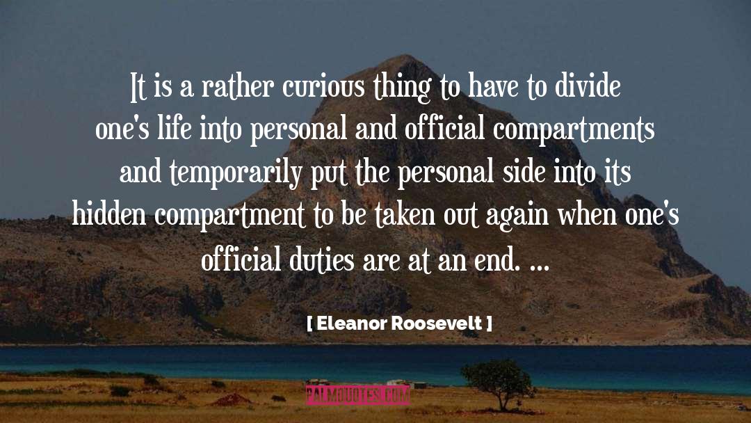 Compartments quotes by Eleanor Roosevelt