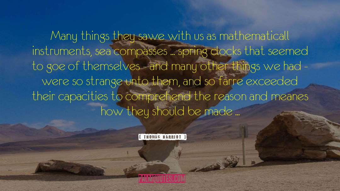 Compass quotes by Thomas Harriot