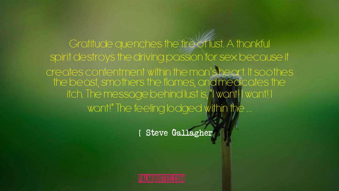 Compassionate Grateful quotes by Steve Gallagher