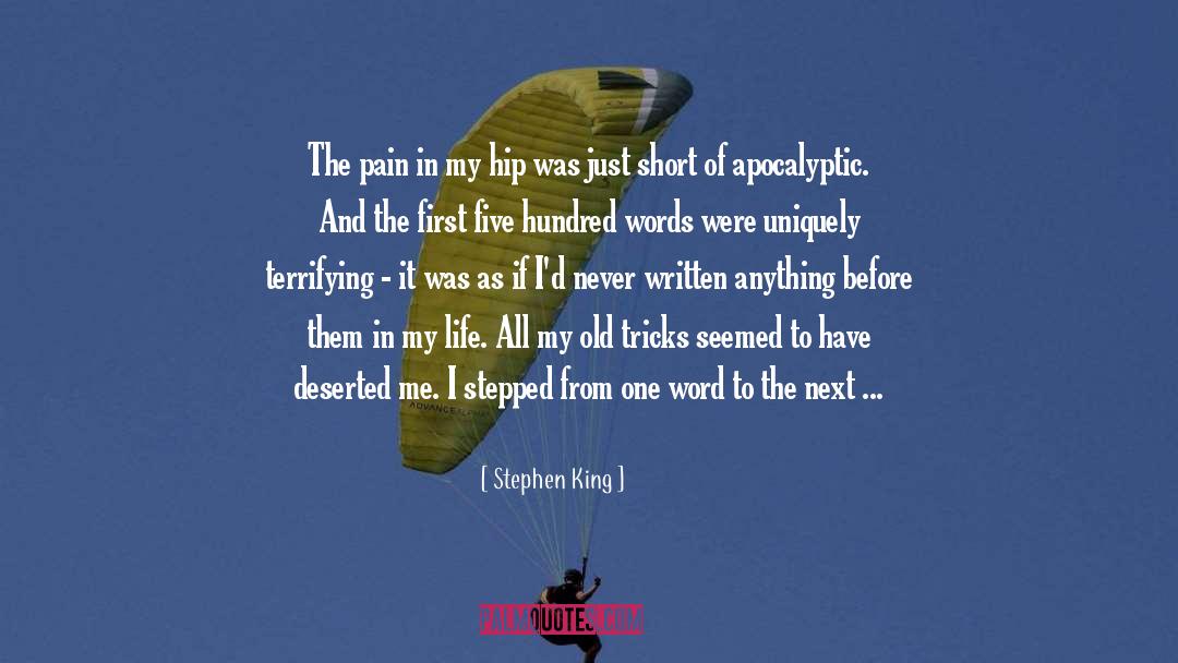 Compelling First Words quotes by Stephen King