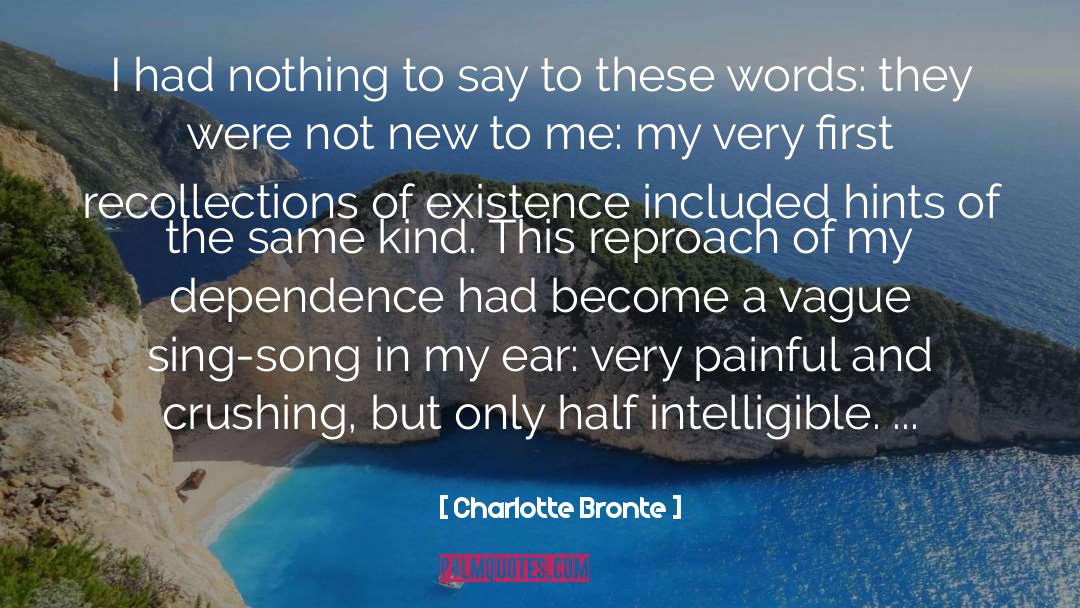 Compelling First Words quotes by Charlotte Bronte