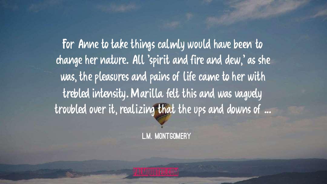 Compensate quotes by L.M. Montgomery