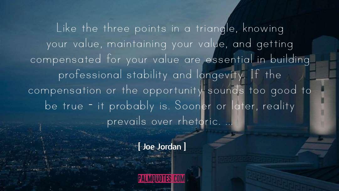 Compensated quotes by Joe Jordan