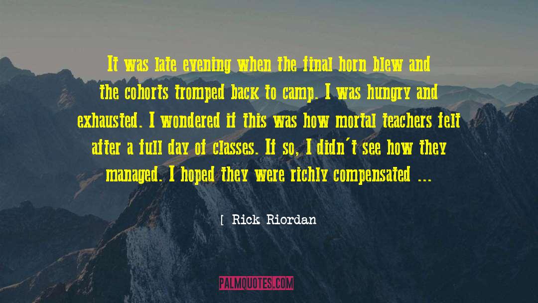 Compensated quotes by Rick Riordan