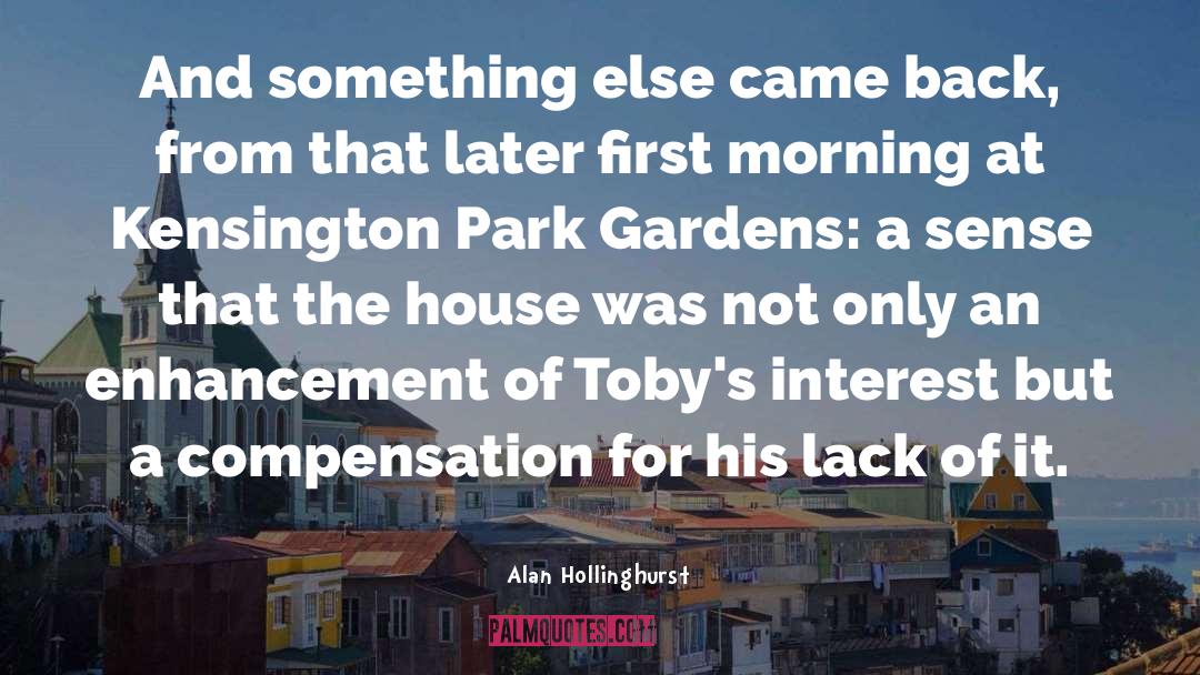 Compensation quotes by Alan Hollinghurst