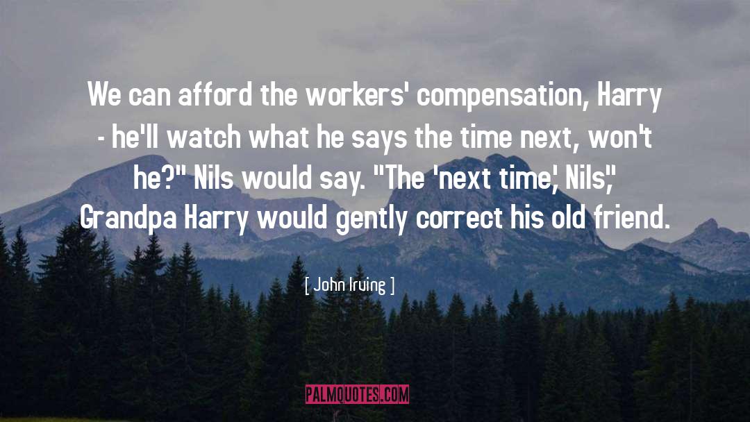 Compensation quotes by John Irving