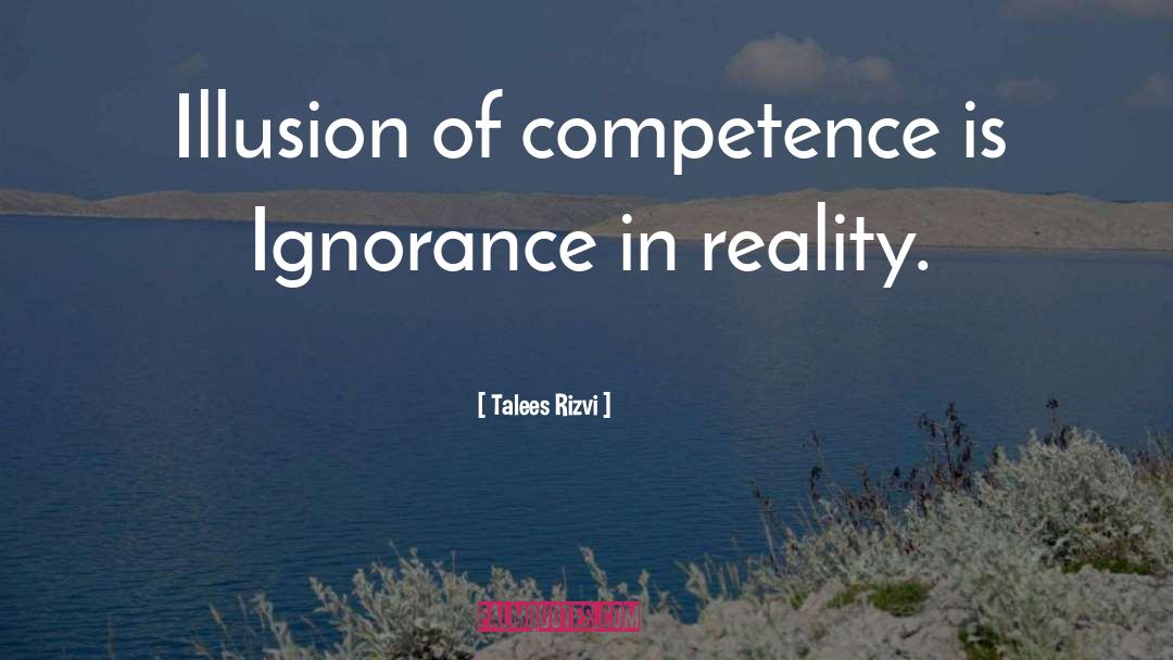 Competence quotes by Talees Rizvi