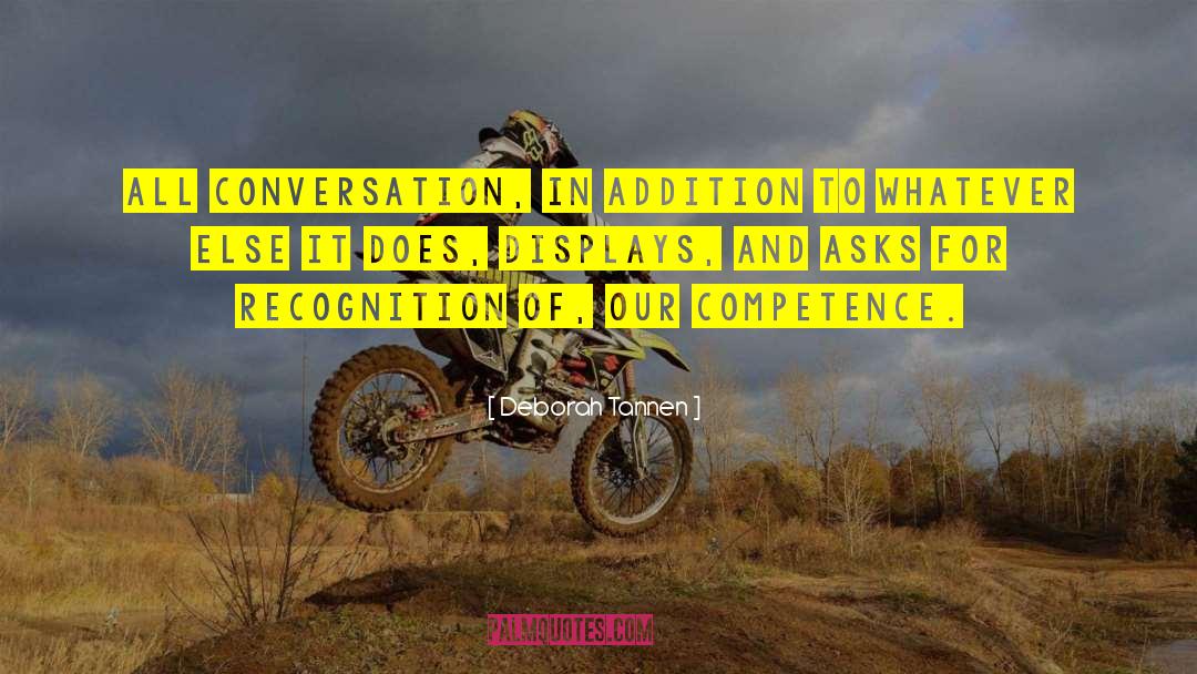Competence quotes by Deborah Tannen