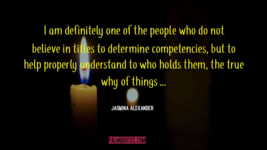 Competencies quotes by Jasmina Alexander