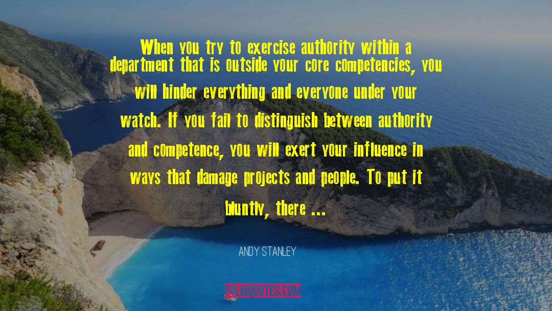 Competencies quotes by Andy Stanley