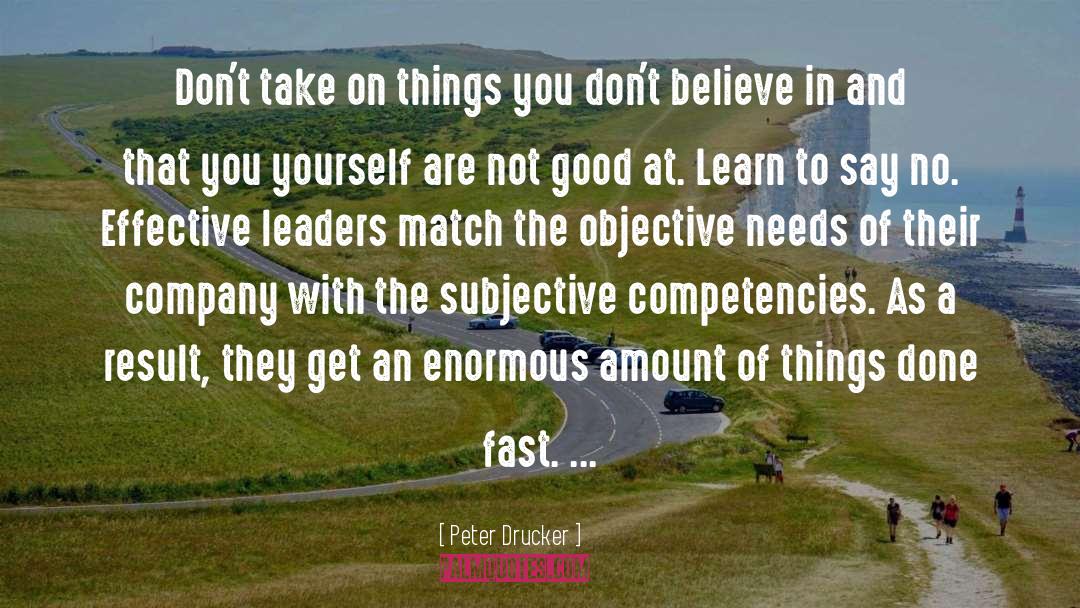 Competencies quotes by Peter Drucker