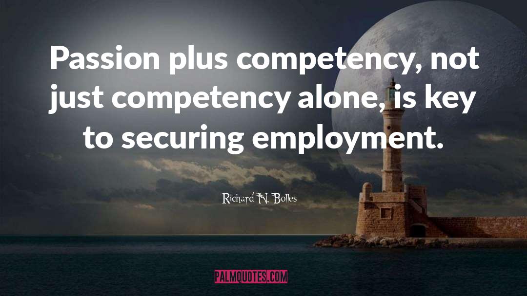 Competency quotes by Richard N. Bolles