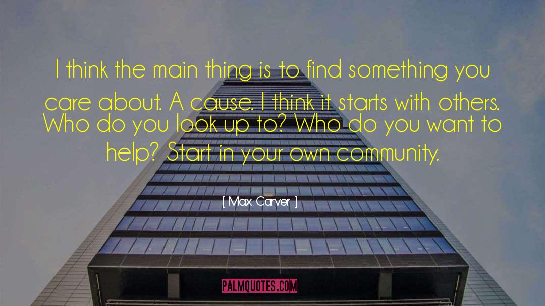 Competing With Others quotes by Max Carver