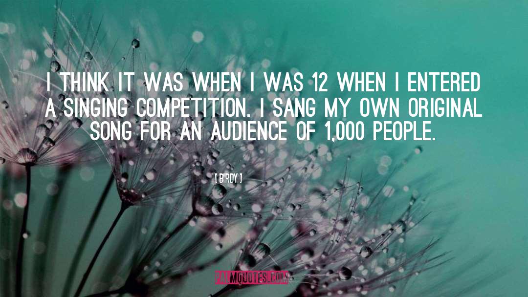 Competition quotes by Birdy