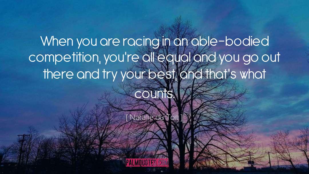 Competition quotes by Natalie Du Toit