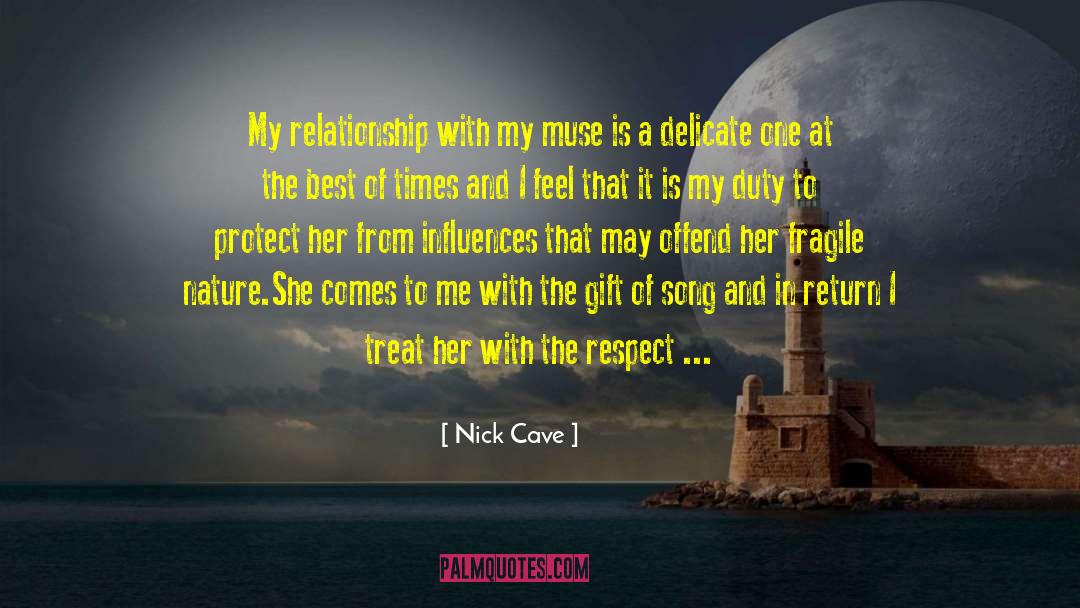 Competition With Others quotes by Nick Cave