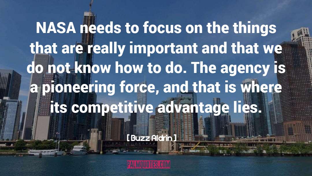 Competitive Advantage quotes by Buzz Aldrin