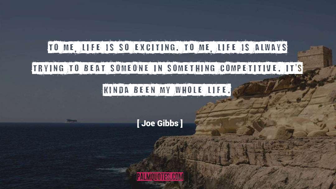 Competitive Jealousy quotes by Joe Gibbs