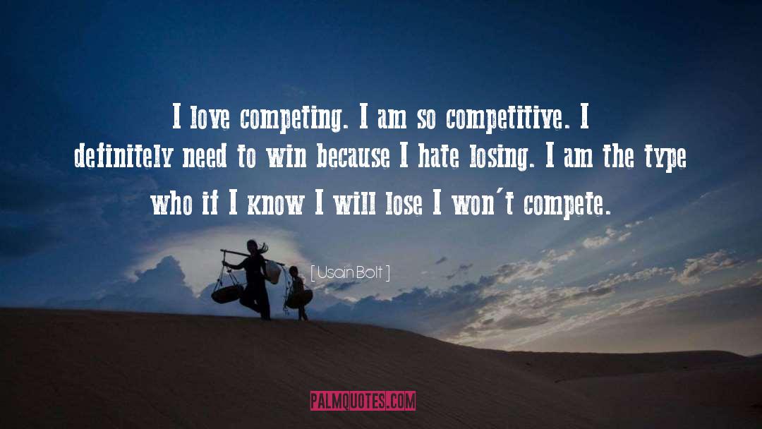 Competitive quotes by Usain Bolt