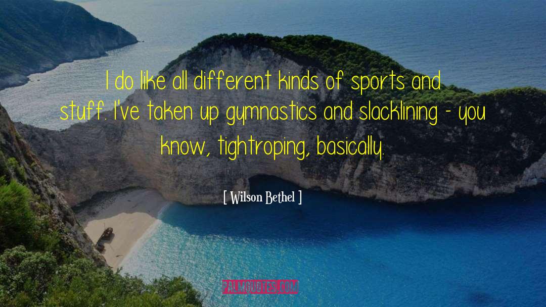 Competitive Sports quotes by Wilson Bethel