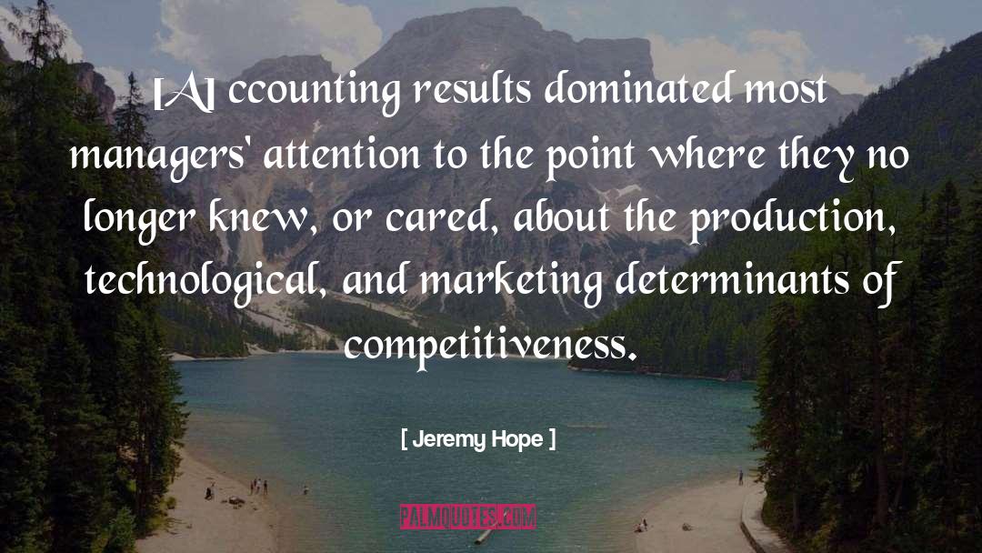 Competitiveness quotes by Jeremy Hope